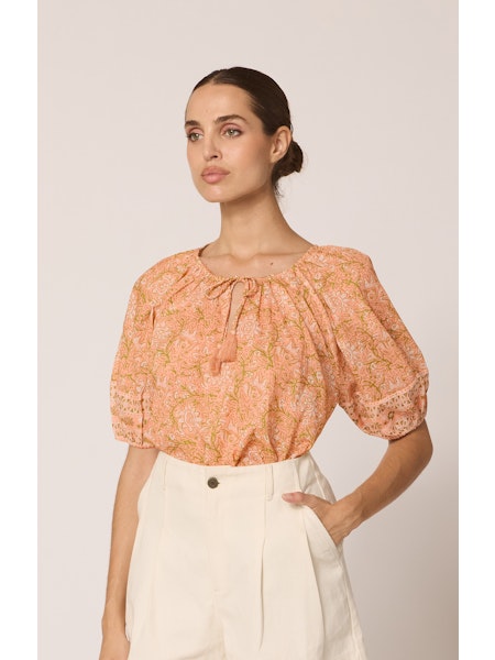 Johana Blouse - Cecil Blush Print