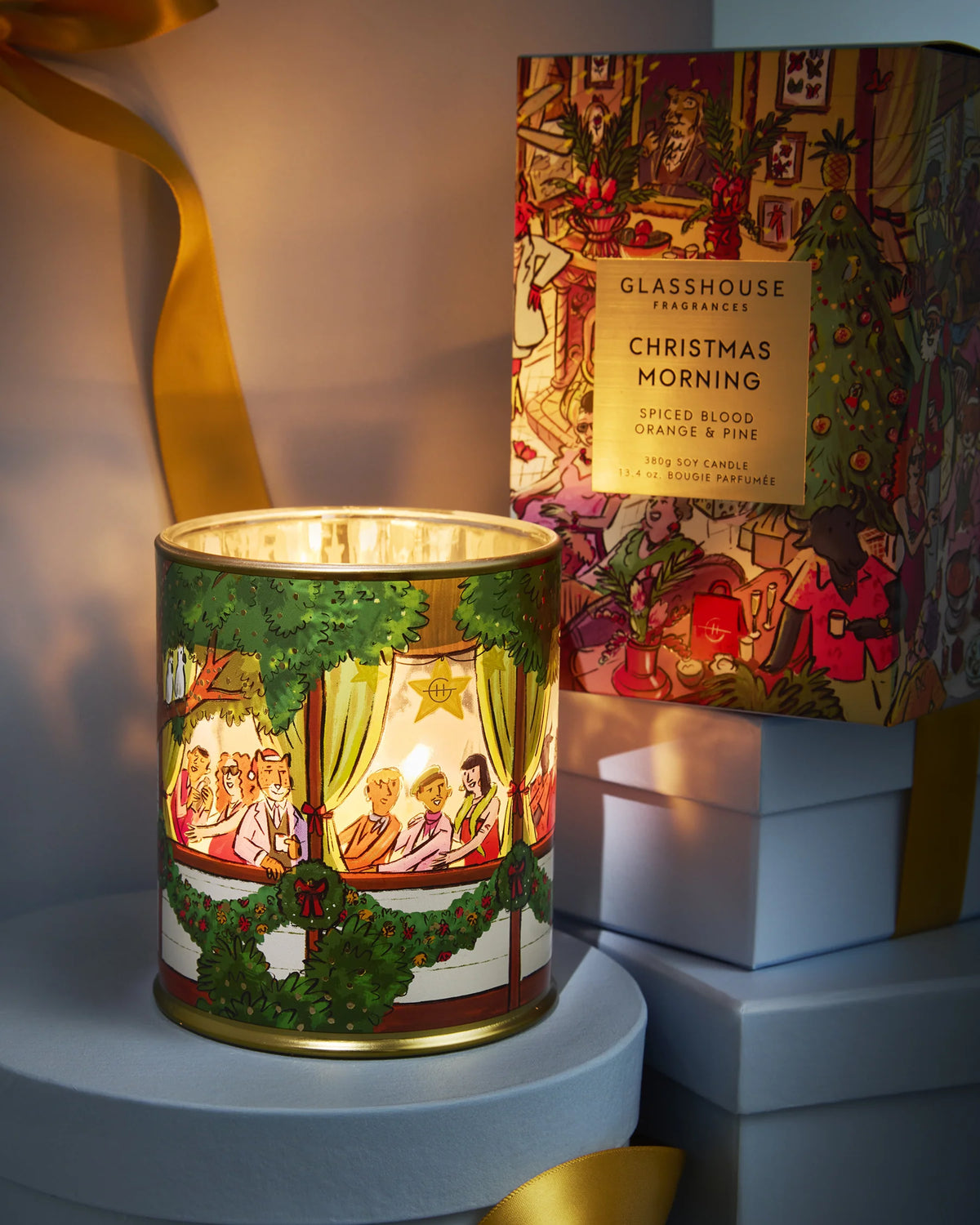Glasshouse Christmas Morning 13.4oz Candle