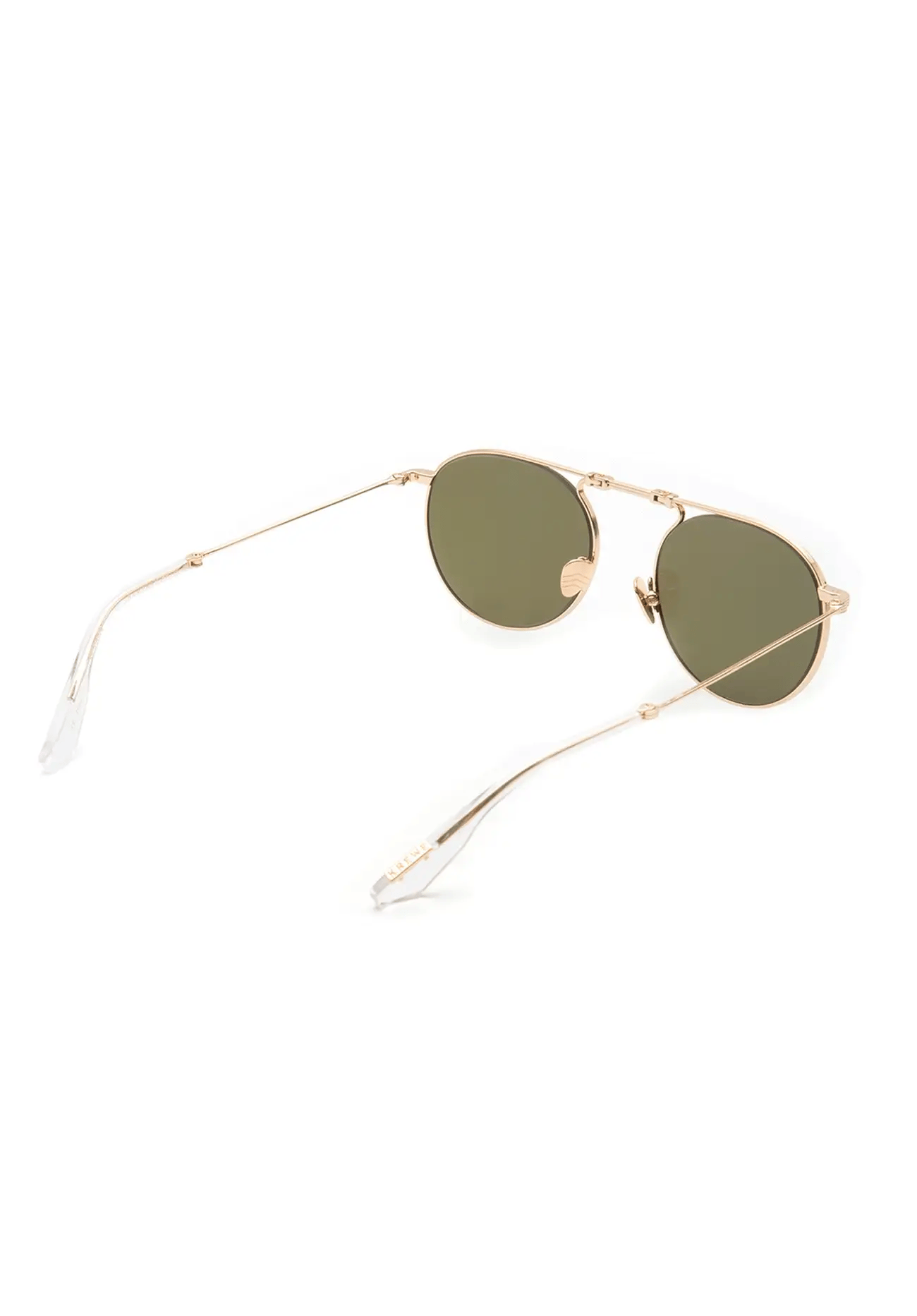 Krewe-Rampart Fold-18k+ Crystal Polarized Sunglasses