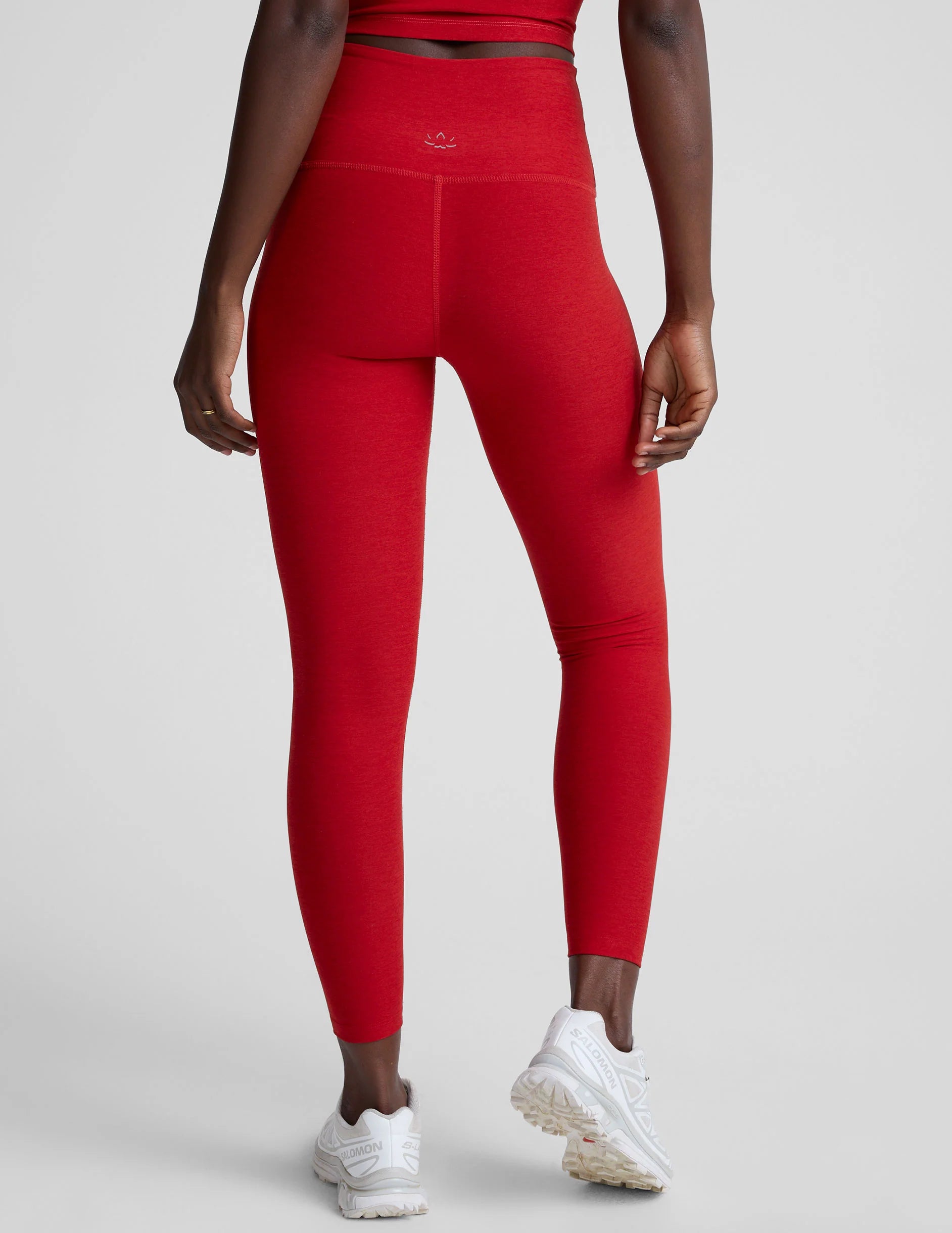 Spacedye Caught in the Midi Legging-Holly Red