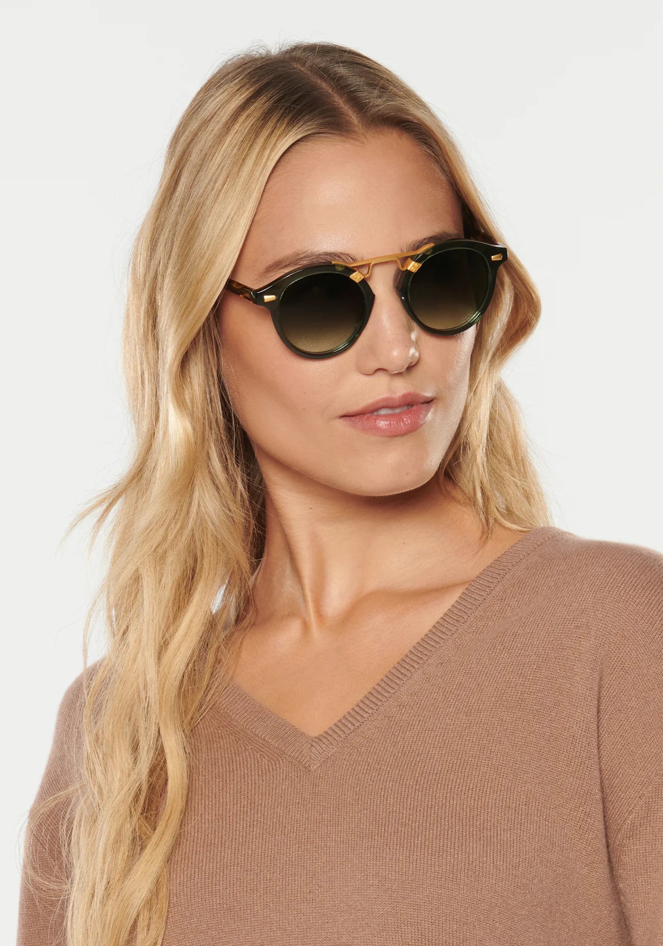 Krewe- STL II Bottle Green + Zulu 24K Sunglasses