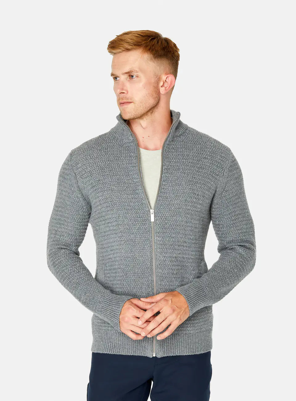 7 Diamonds Yosemite Cardigan - HEATHER CHARCOAL