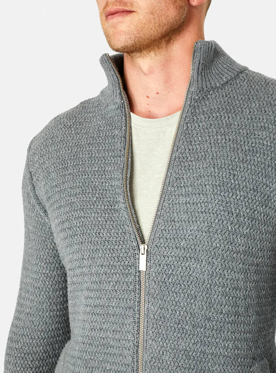 7 Diamonds Yosemite Cardigan - HEATHER CHARCOAL