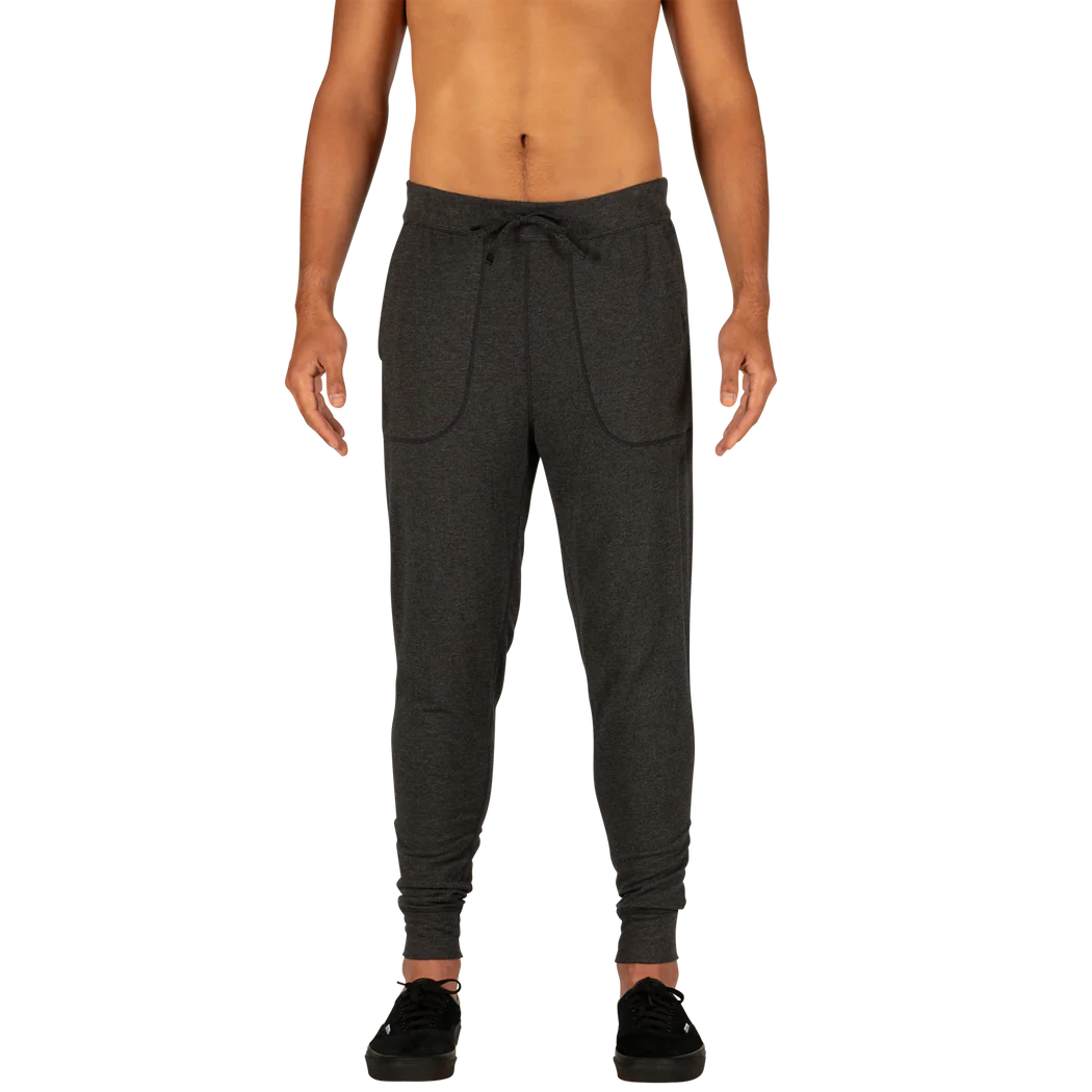 SAXX 3SIX FIVE LOUNGE PANT - BLACK HEATHER