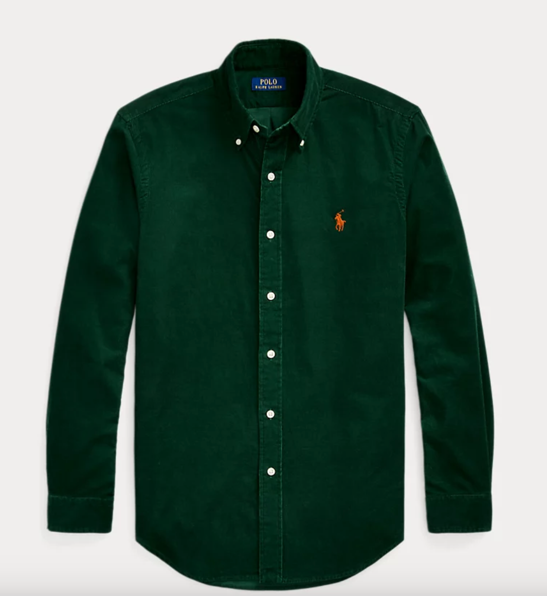 Corduroy Shirt- Vintage Pine