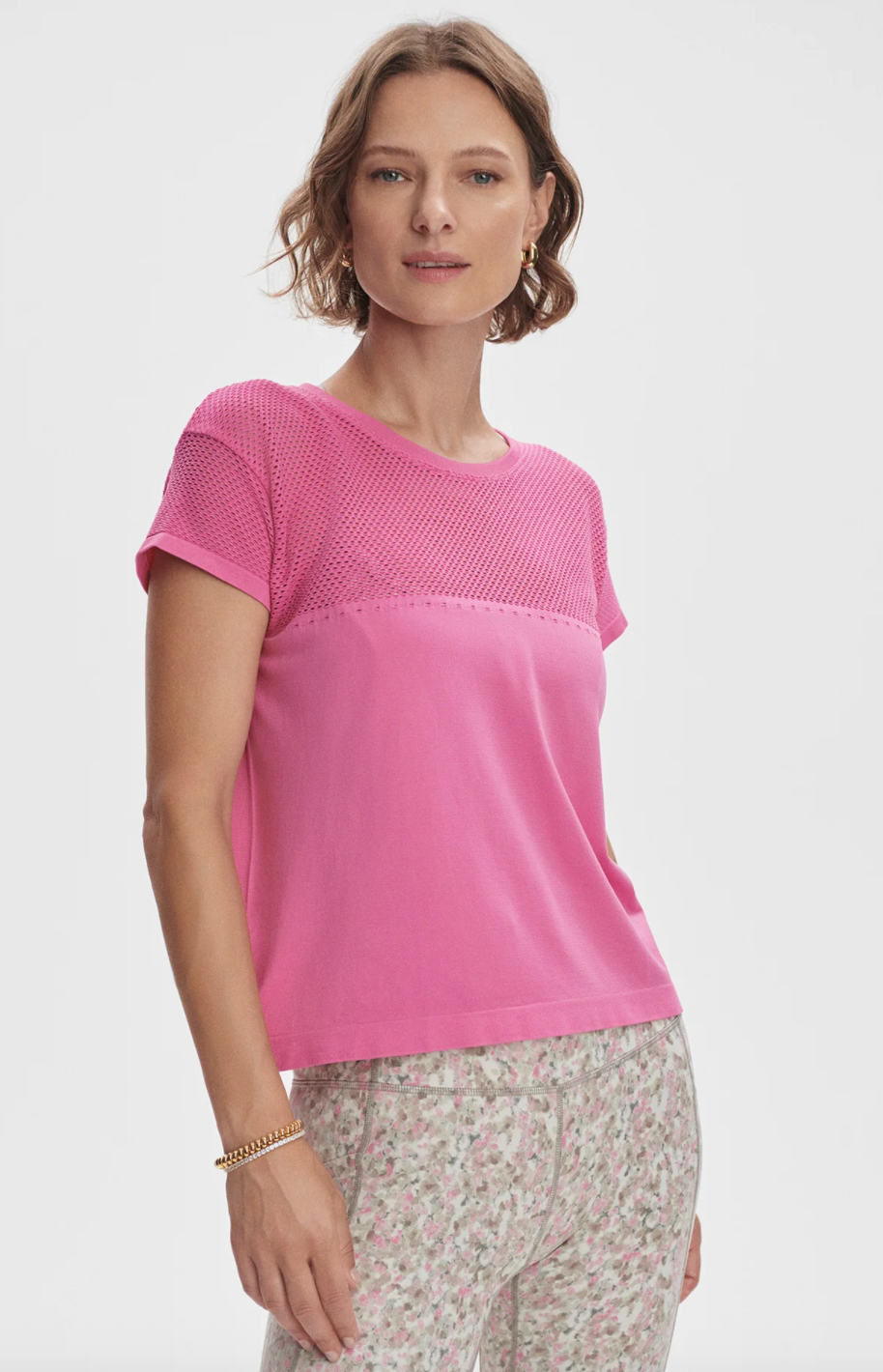 Calloway Boxy Tee - Ibis Rose