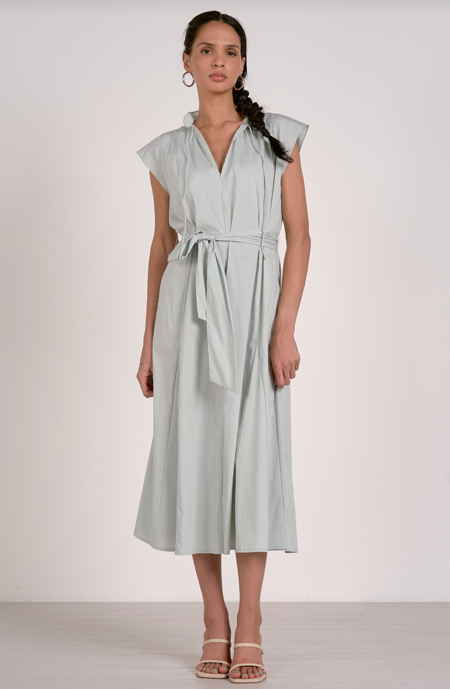 Cecelia Mint Cap Sleeve Dress