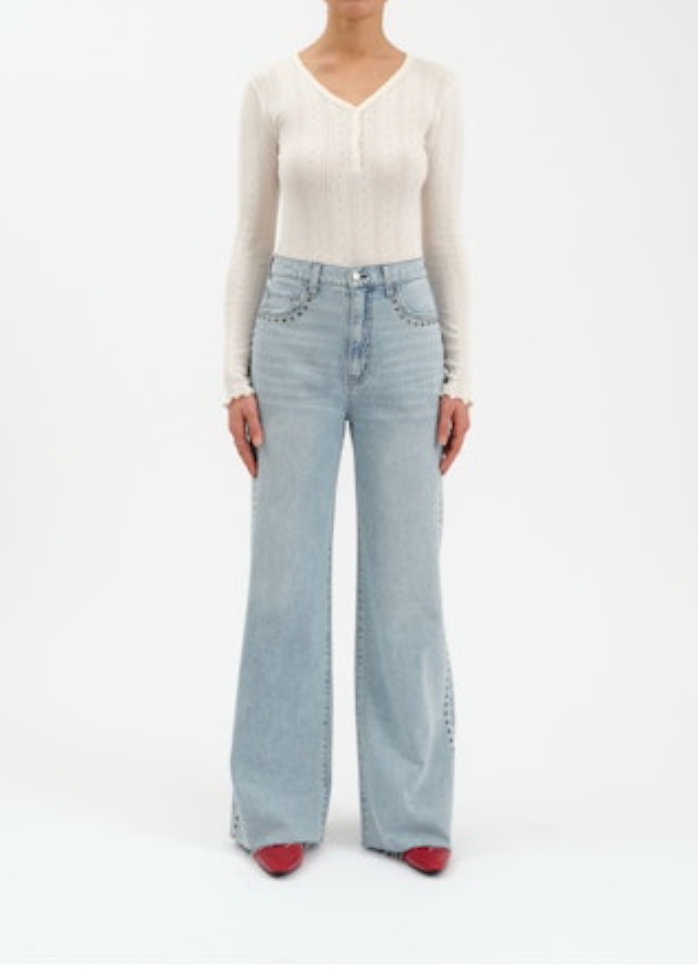 Daze Far Out High Rise Wide Leg-Let's Dance