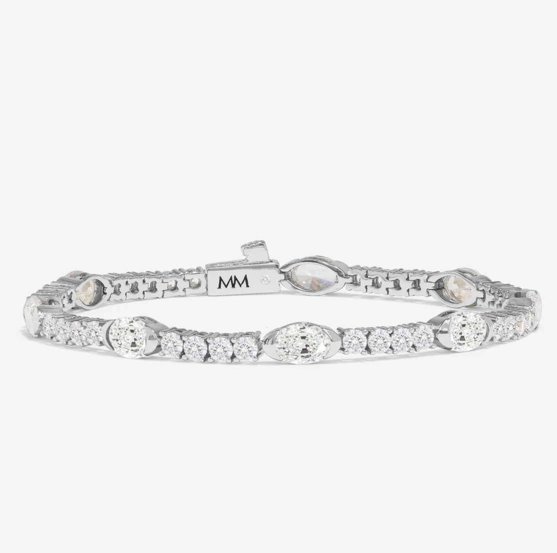 Maven Tennis Bracelet-Silver Bracelet 7.5