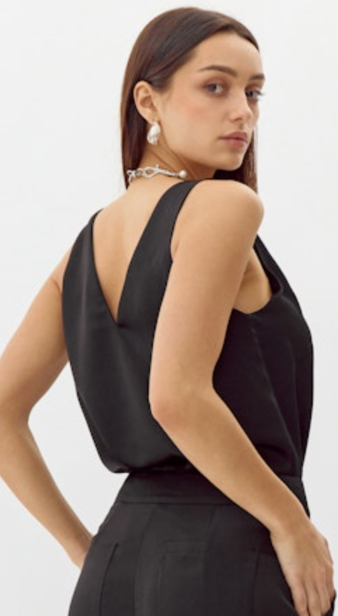 Kassi Shoulder Knot Satin Top