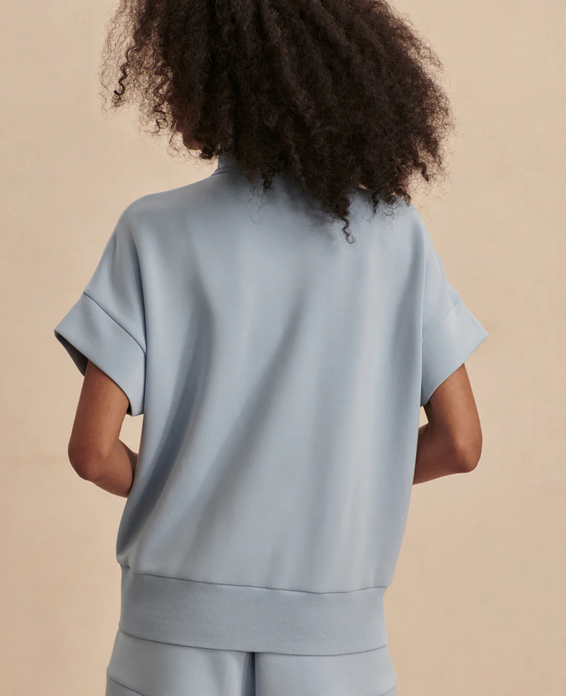Ritchie Short Sleeve Sweat - Cashmere Blue