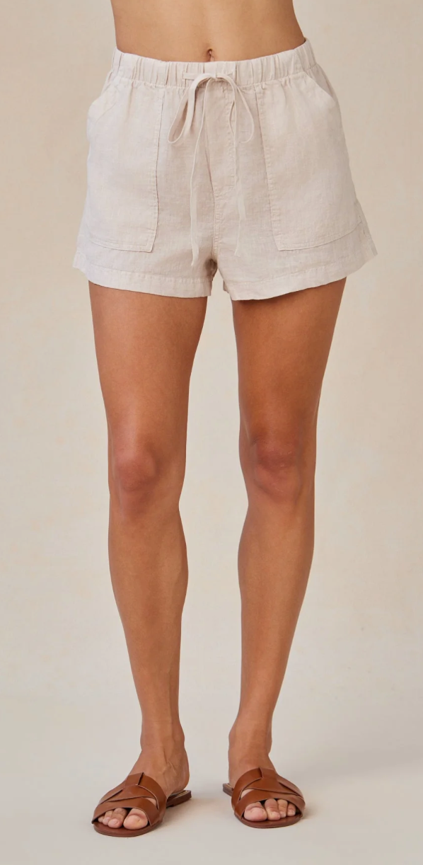 Linen Pocket Short- Linen Sand