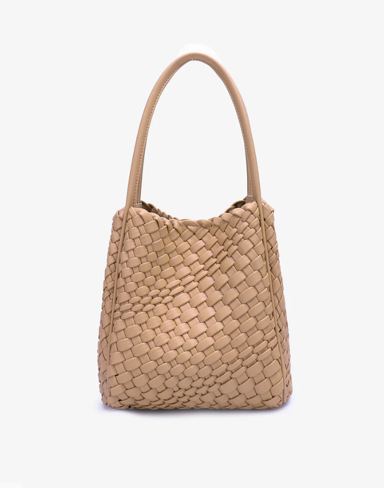 Hollace Mini Tote Woven - Taupe