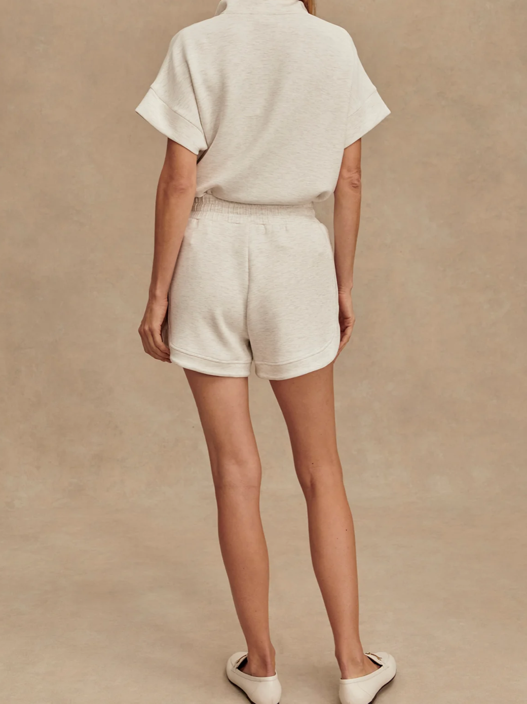 Ollie High Rise Short 3.5 Ivory Marl