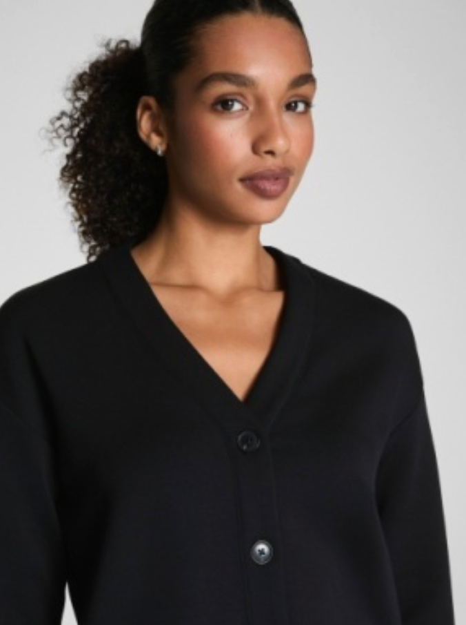 SPANX Airessentials Cardigan-Very Black