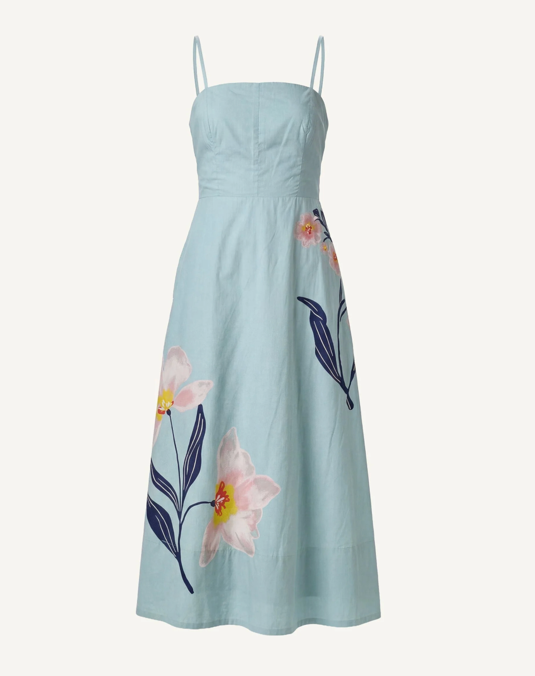 Riley Ankle Dress=Moresco Blue Surf