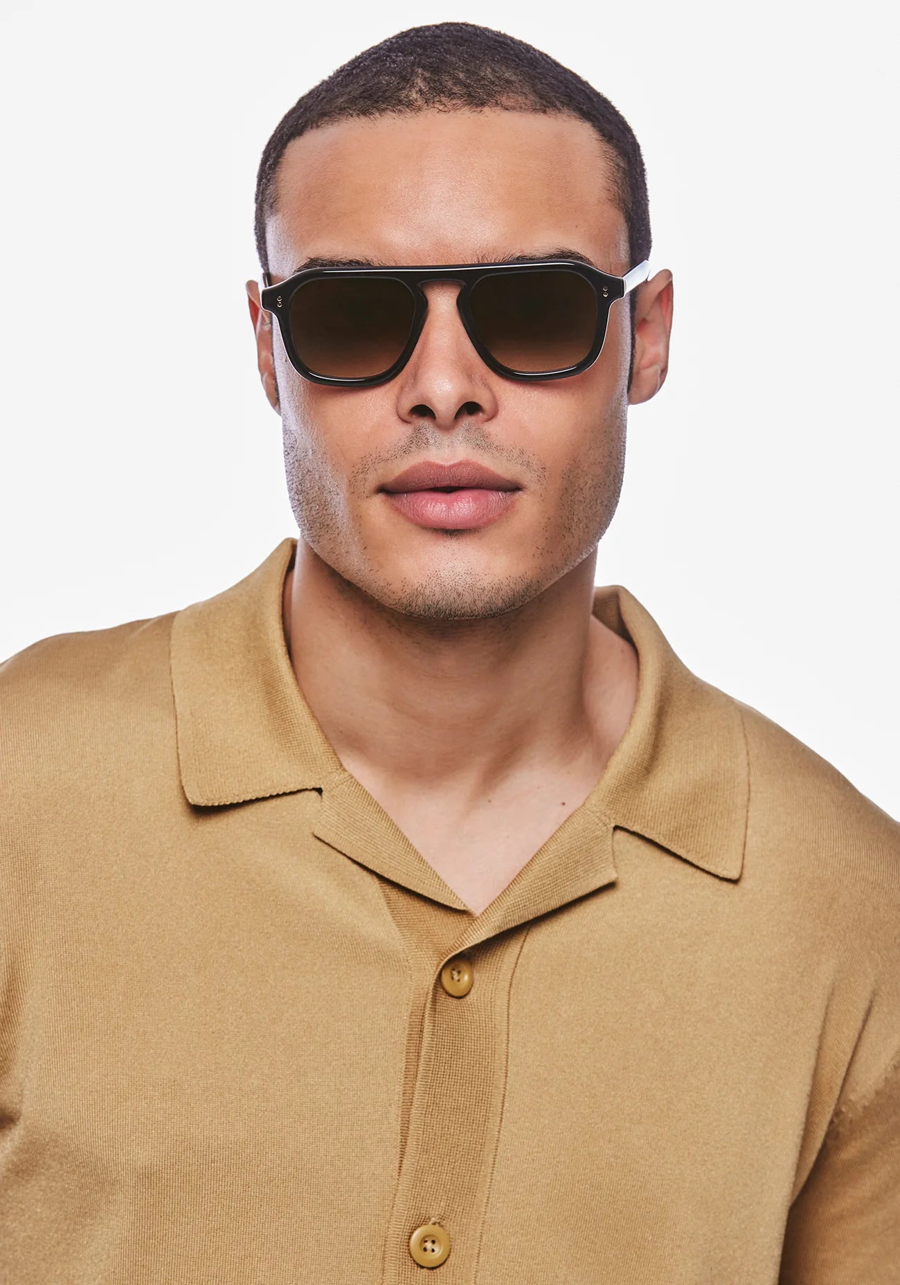 Krewe-Zander Black + Black Tea Sunglasses
