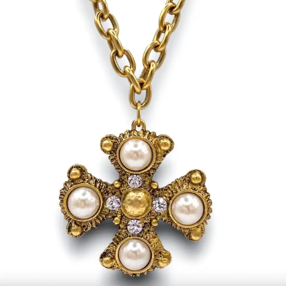 Versi Statement Cross Necklace