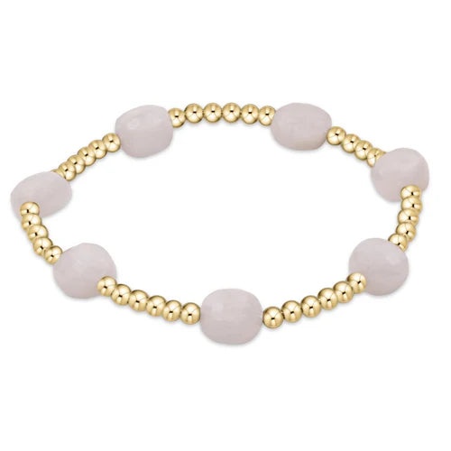 EN-Admire Gold Standard 3mm Bead Bracelet-Moonstone