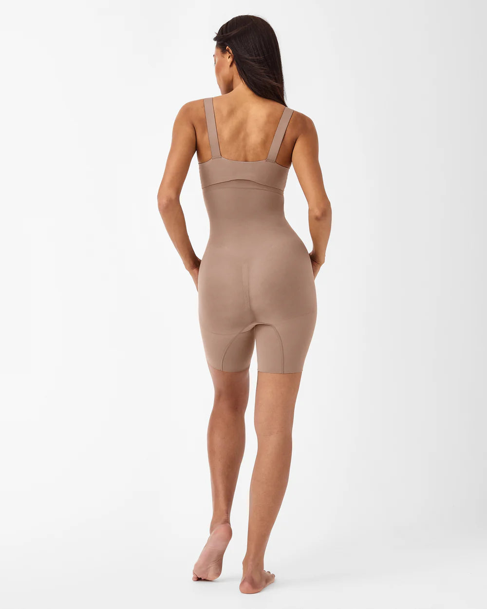 SPANX Higher Waisted Mid Thigh Short Cafe Au Lait