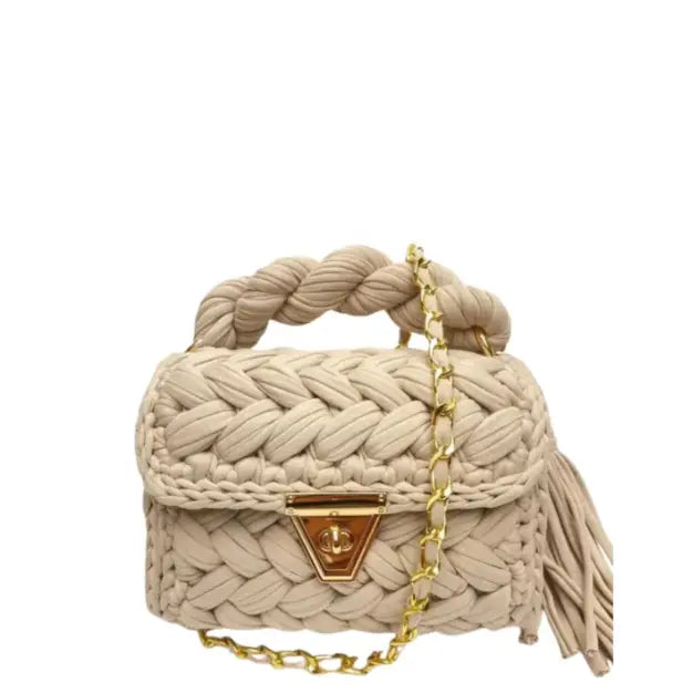 Montego Woven Bag in Ivory