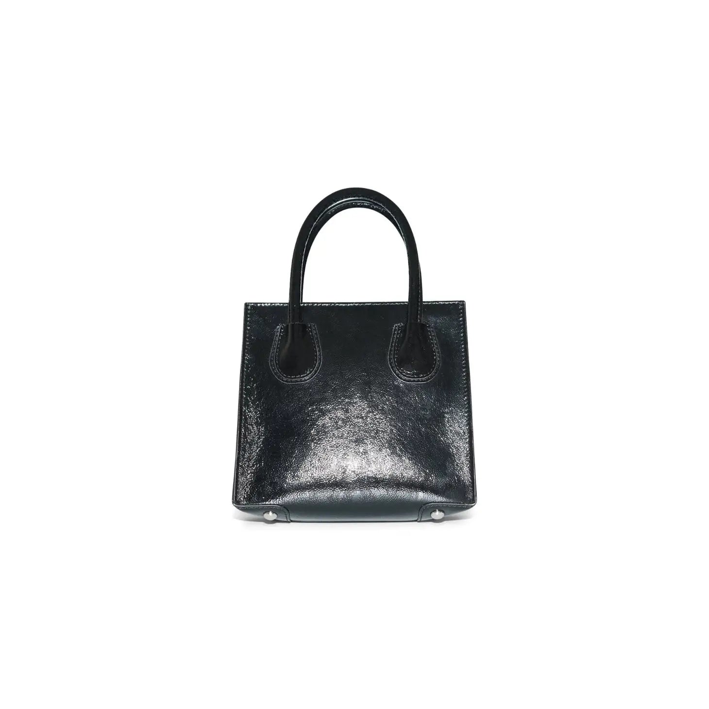Magnolia Mini Tote-Black Patent
