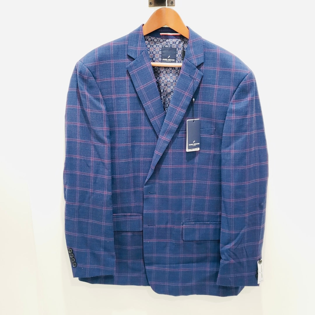 Daniel Hechter Sportcoat-Blue/Maroon Plaid