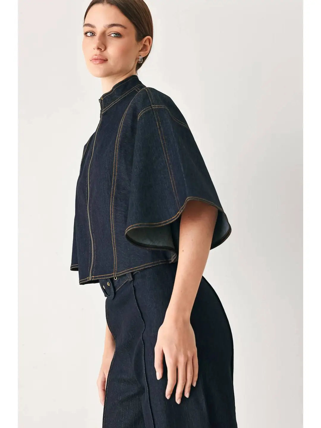 Penelope Denim Capelet