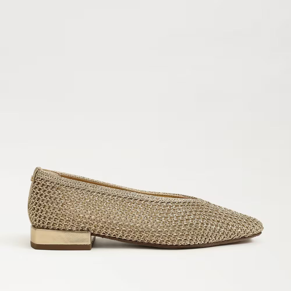 Kasey Knit Ballet Flat-Gold