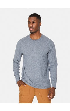 7 Daimonds Core LS Henley - DUSK BLUE