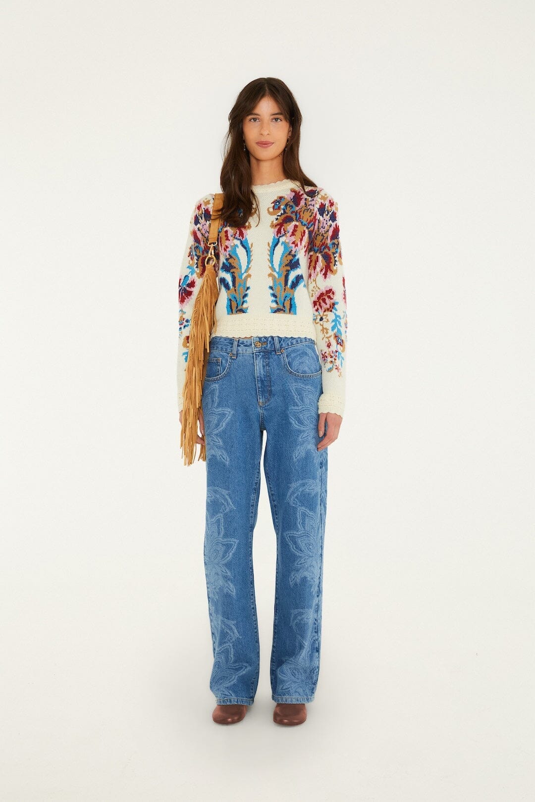 Arabesque Off White Knit Sweater