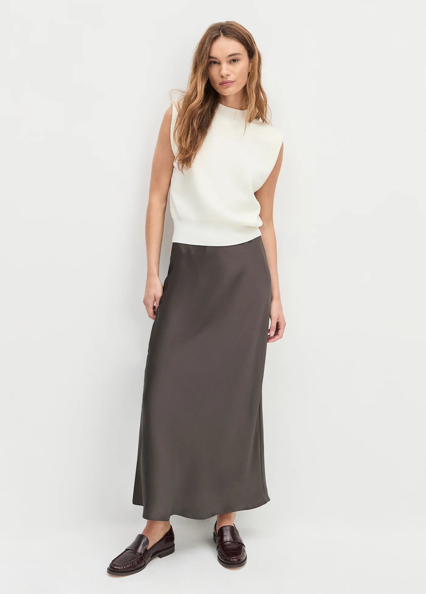 The Favorite Skirt-Coffee