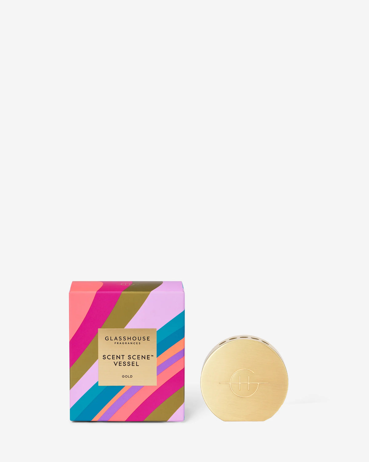Glasshouse Scent Scene Gold Metal Diffuser Vessel