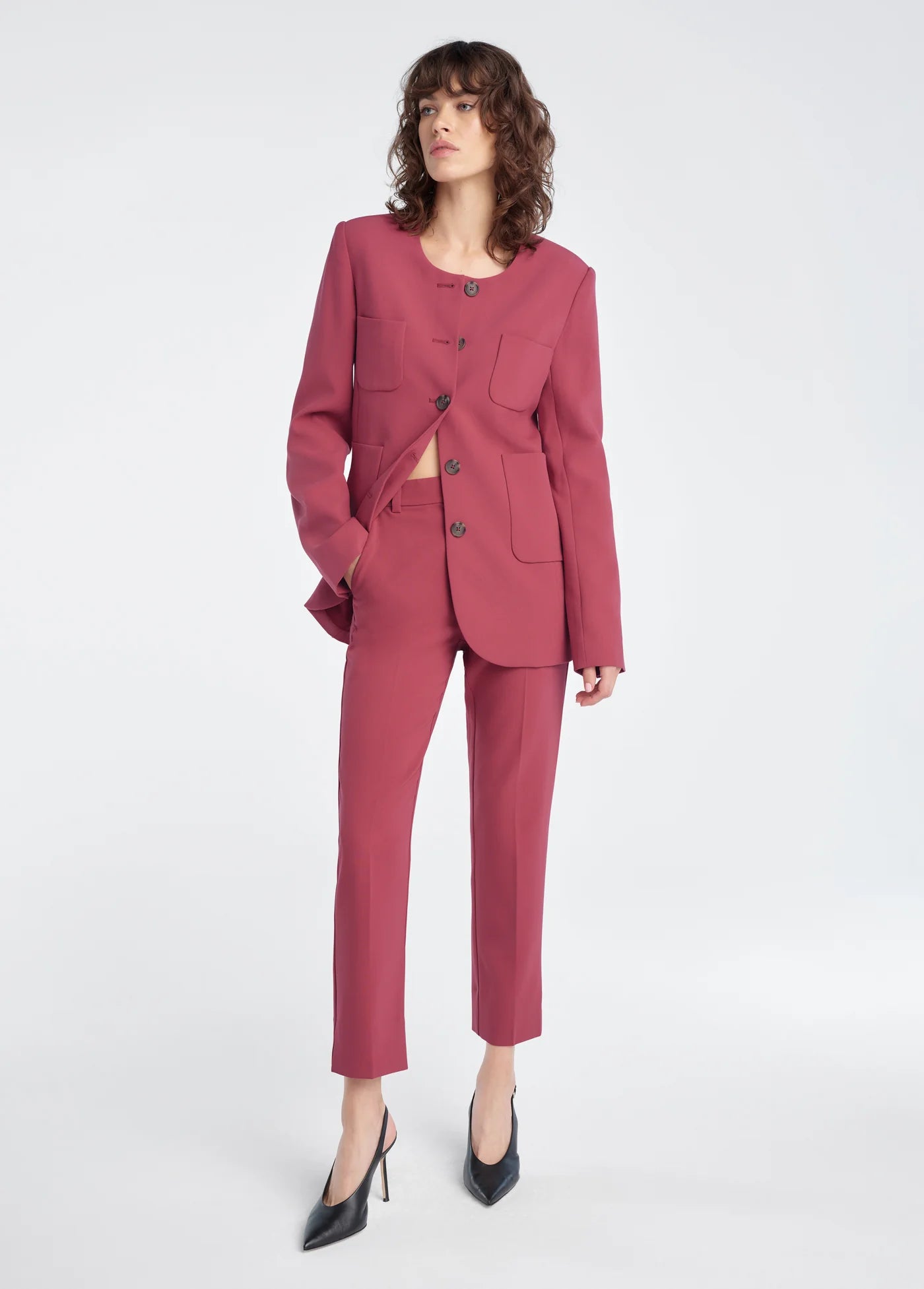 The Favorite Cigarette Pant-Earth Red