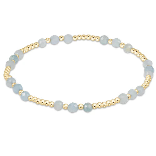 EN-Gemstone Gold Joy Pattern 3mm-Aquamarine