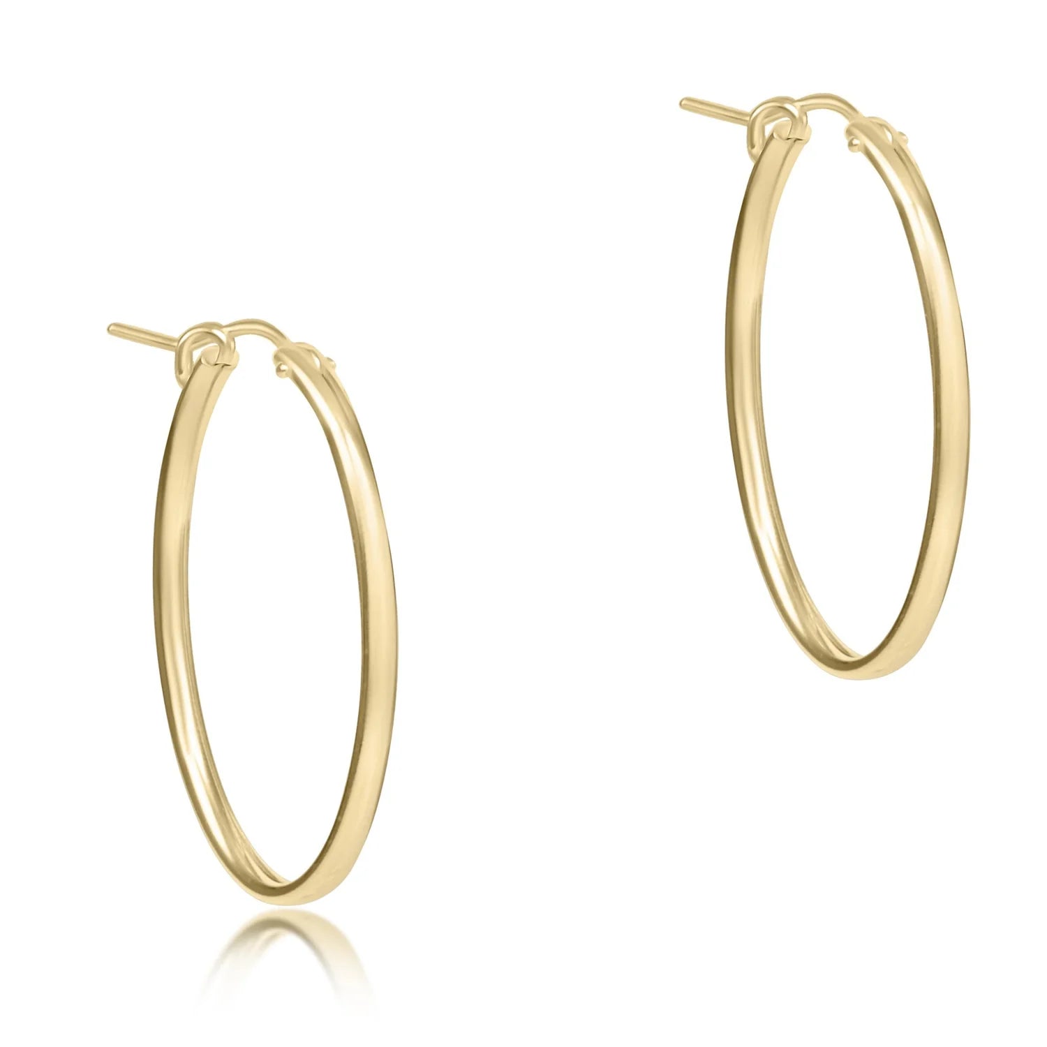 Oval Gold 1" Hoop Smooth-EN