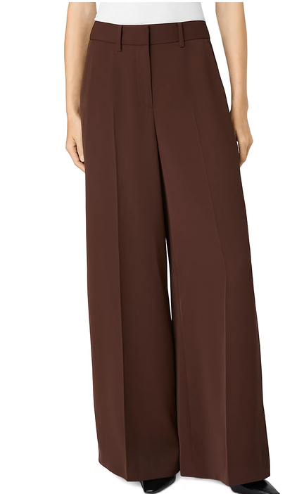 Harry High Wasted Wide leg Trouser-Cocoa