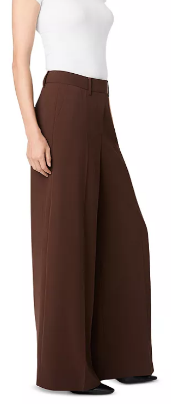 Harry High Wasted Wide leg Trouser-Cocoa