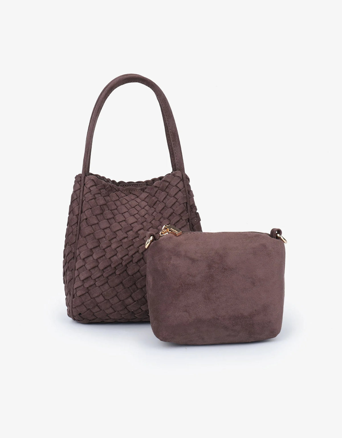 Hollace Mini Tote Chocolate Suede