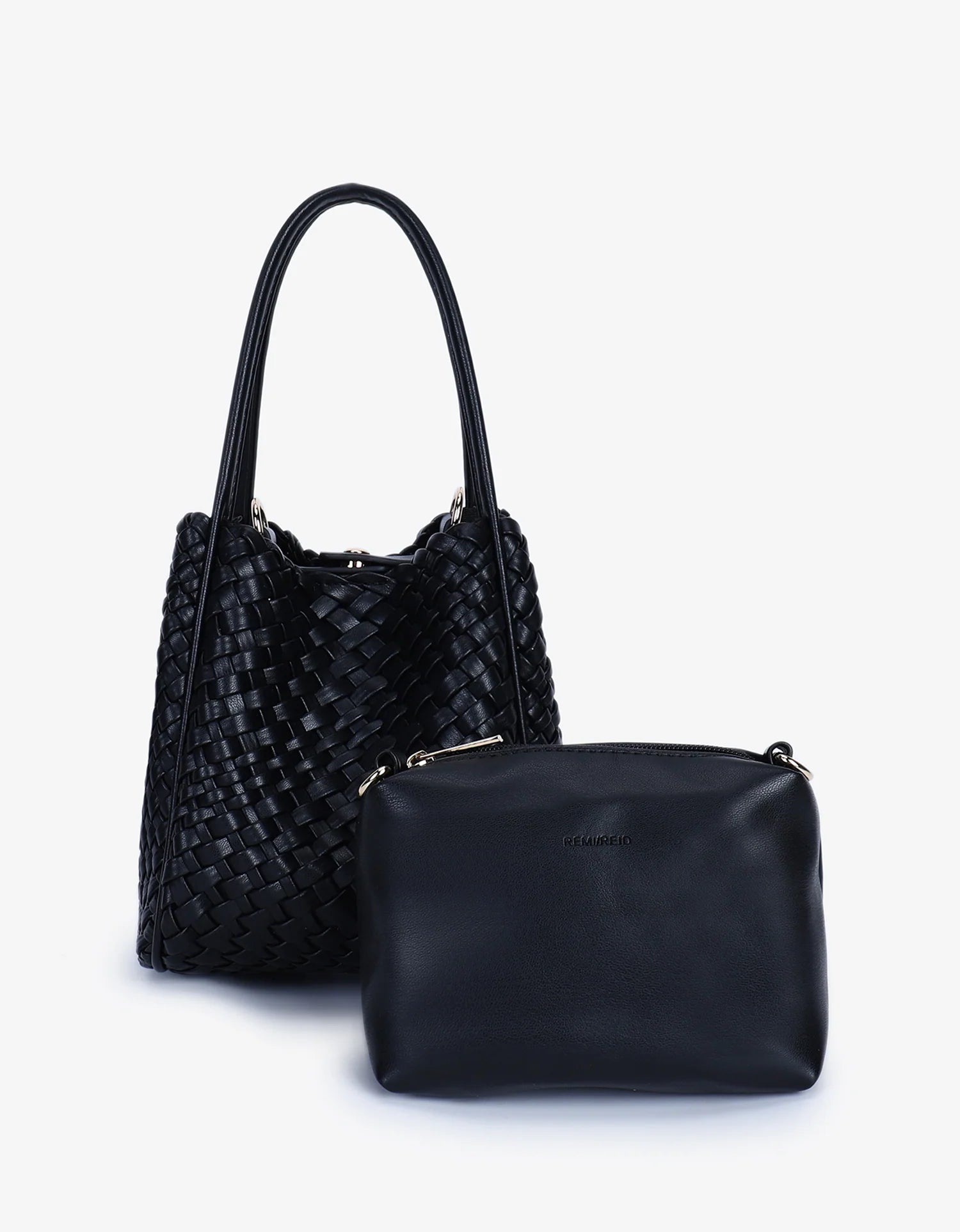 Hollace Mini Tote Woven - Black