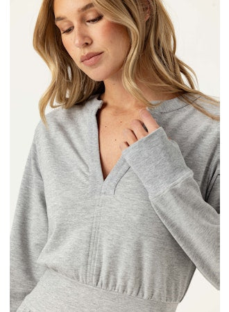 Frida Dress- Heather Grey