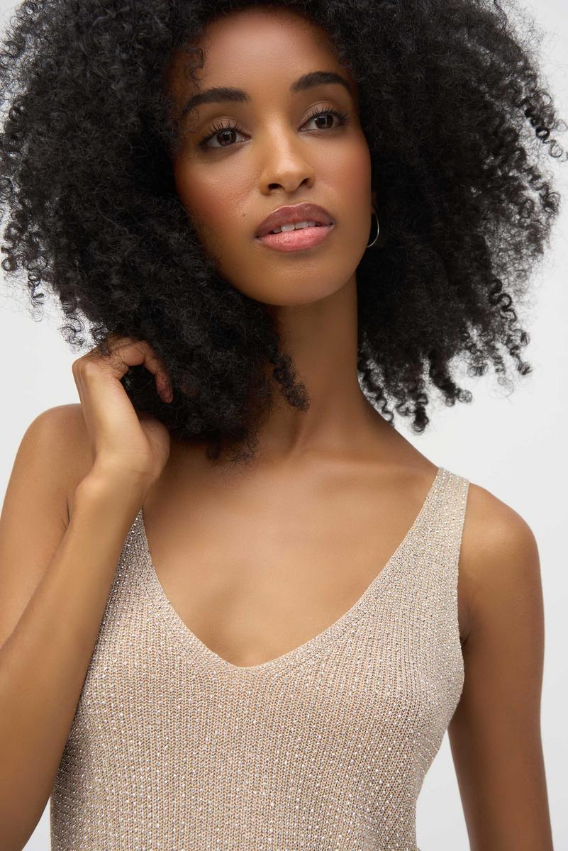 Metallic Knitted Cami