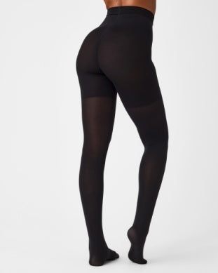 Mid Thigh Tightend Tights- V Black