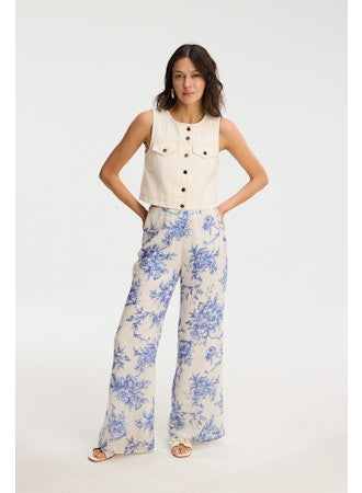 Meli Pants-Blue Floral