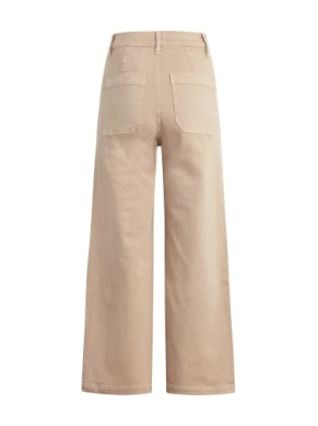 The Mischa Super High Rise Wideleg Ankle-French Oak