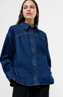 Archie Denim Crop Shirt