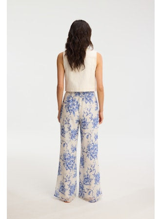 Meli Pants-Blue Floral