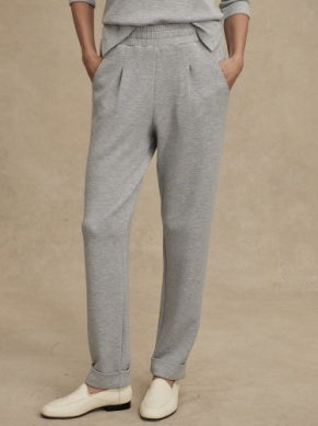 The Rolled Cuff Pant-Mid Blue Marl