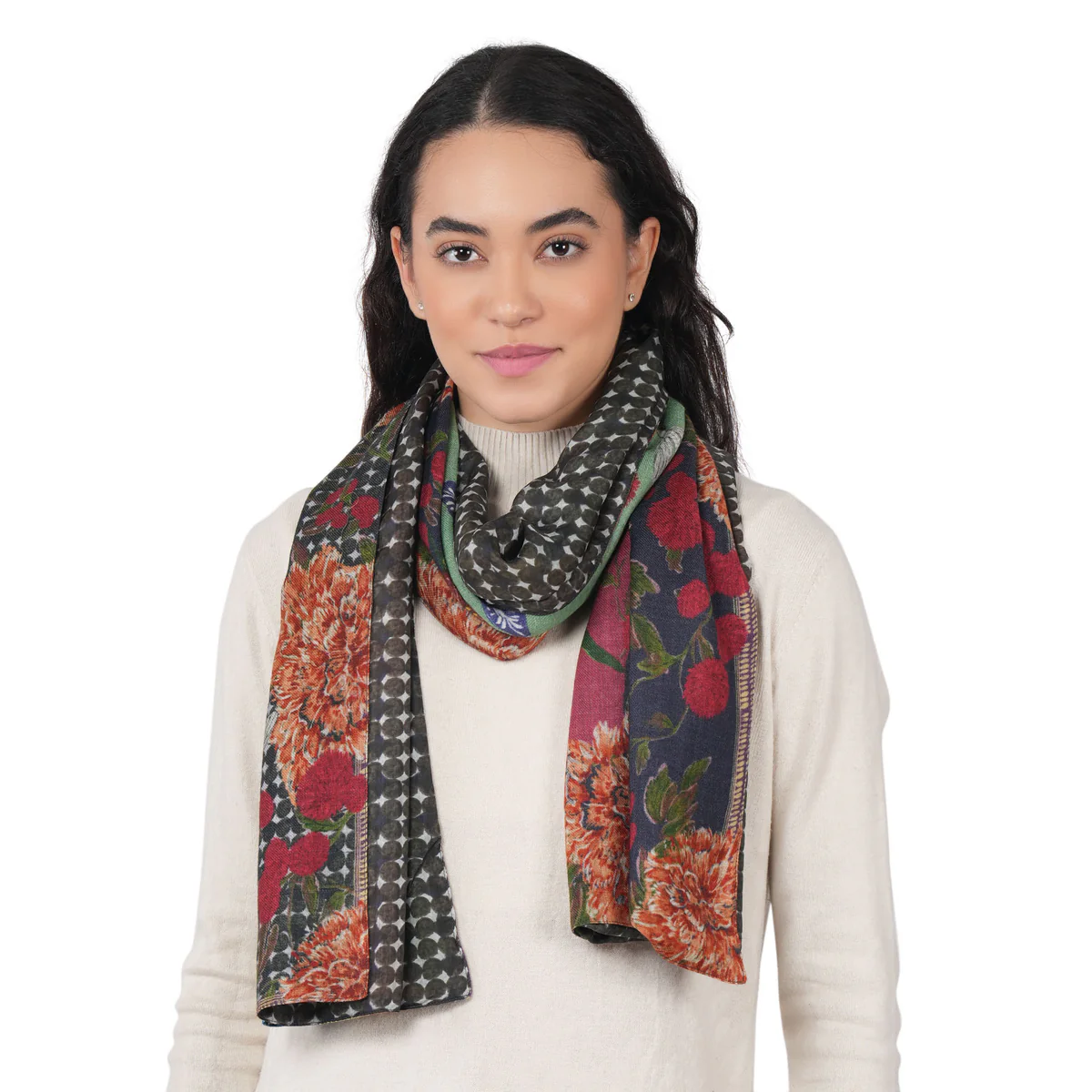 REVERSIBLE GARDEN SCARF – RUSTIC INDIGO