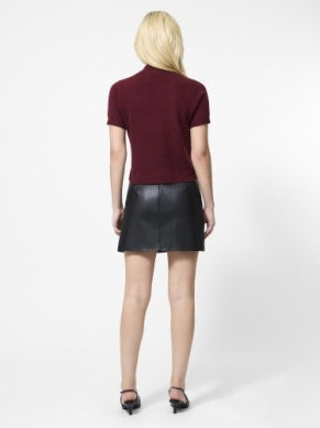 Vhari Knit Mock Neck Top